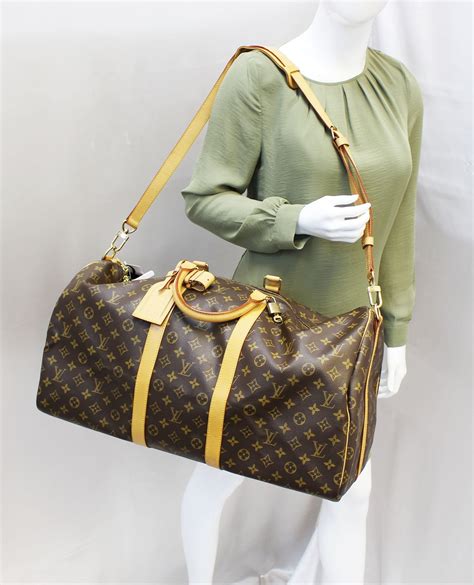 louis vuitton keepall 55 bandouliere used|louis vuitton keepall 55 size.